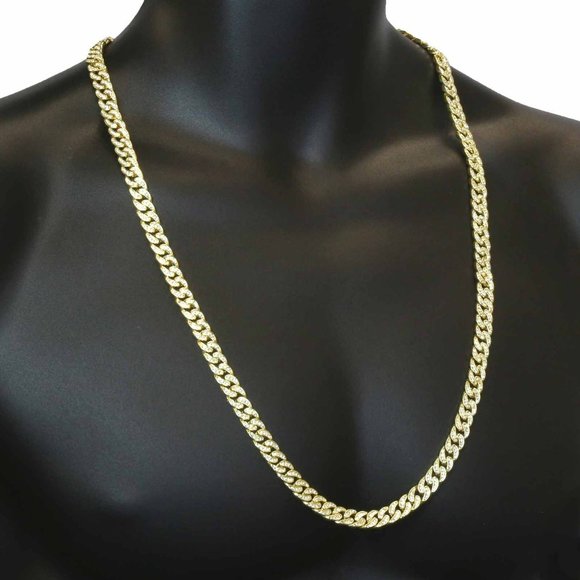 14k Gold 8mm 30" Cuban Chain - Picture 2 of 6